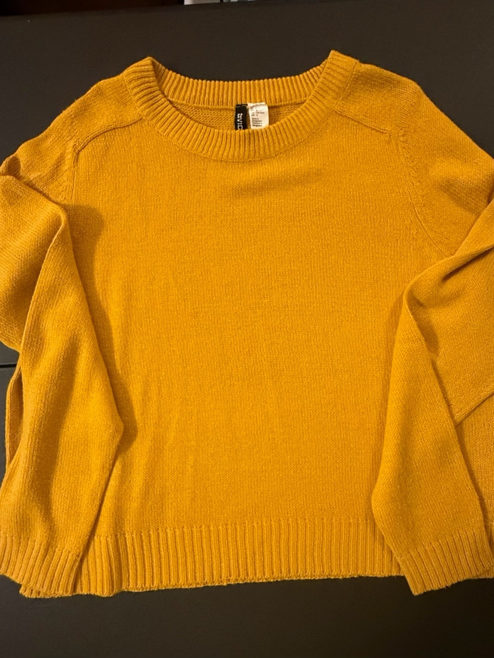 H&M Women's Crewneck Sweater in Mustard